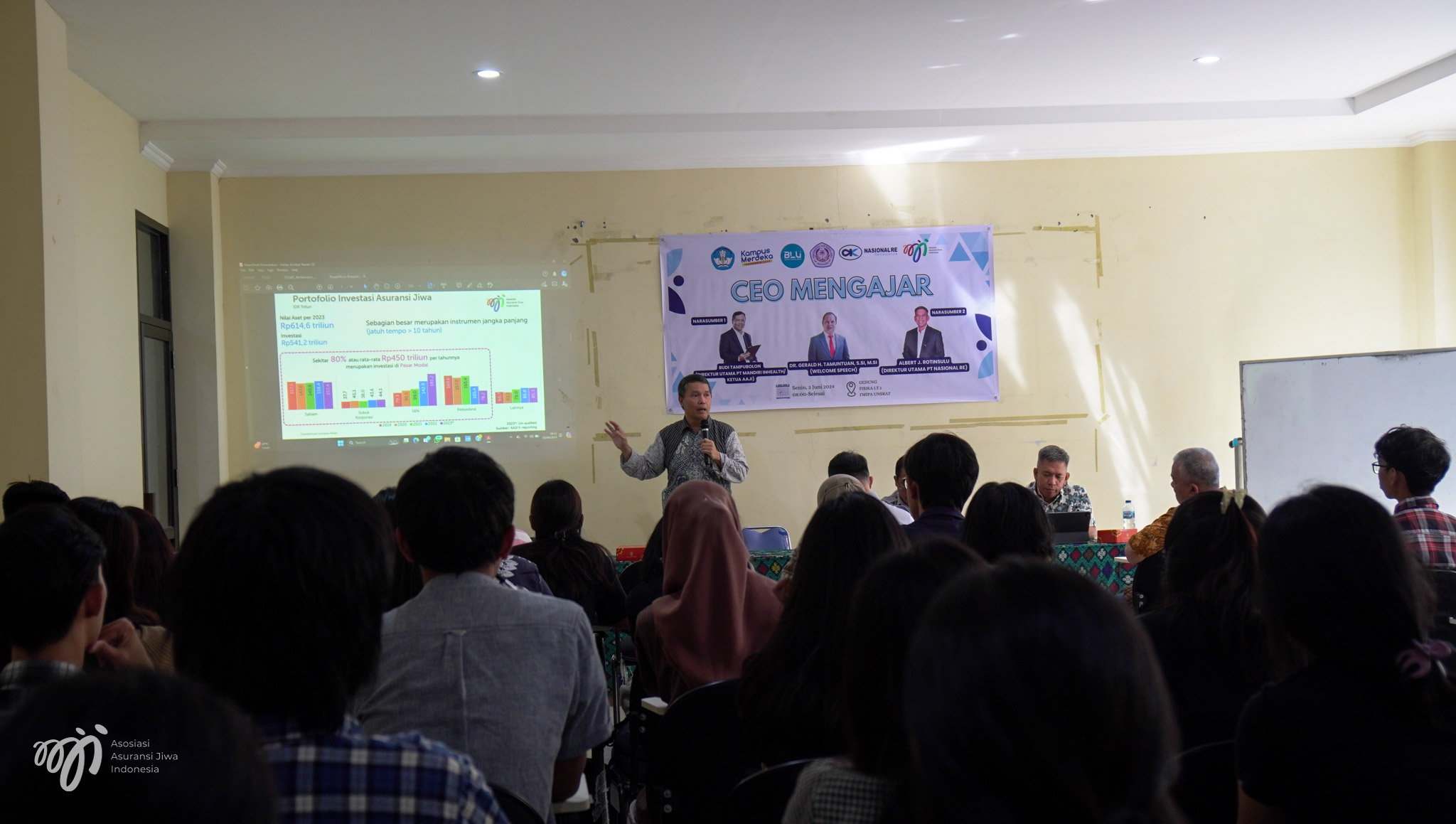 CEO Mengajar di FMIPA Universitas Sam Ratulangi