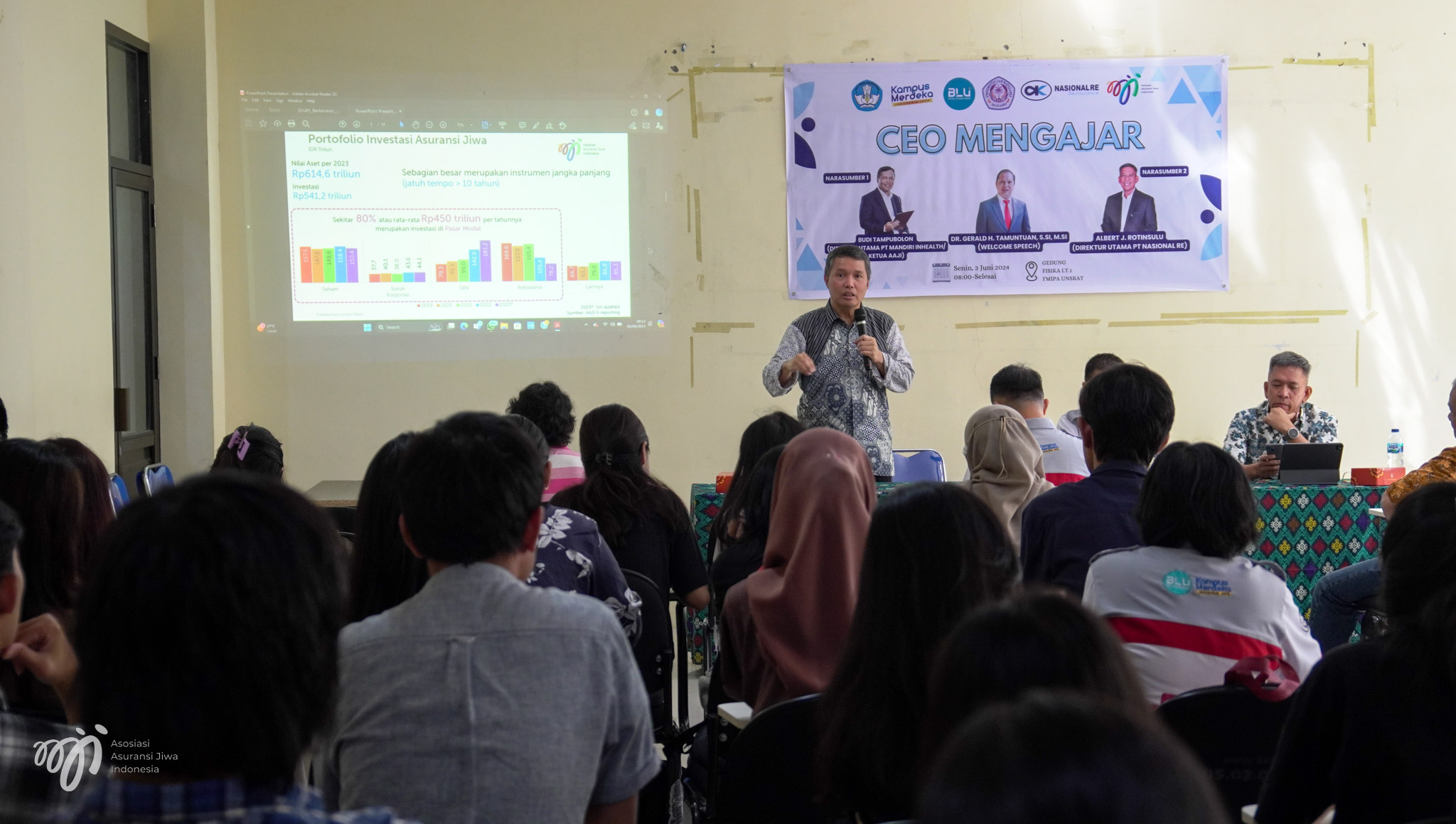 CEO Mengajar di FMIPA Universitas Sam Ratulangi